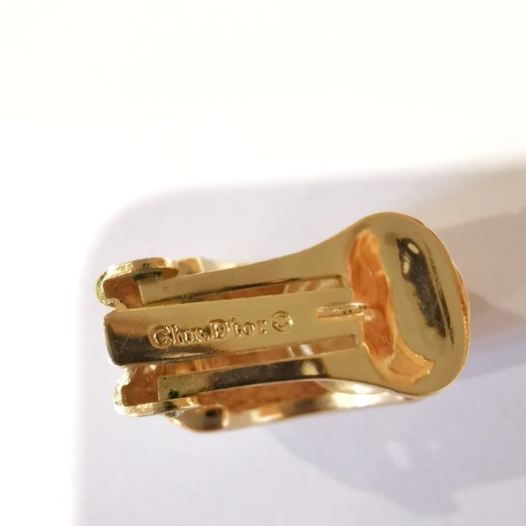 Vintage Authentic Christian Dior Clip On Earrings in EUC - Picture 4 of 5